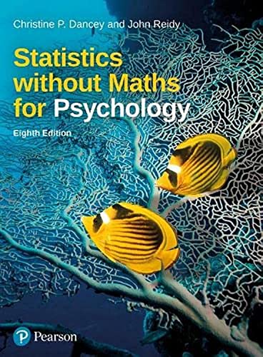 Stock image for Statistics Without Maths For Psychology 8 New edition for sale by GreatBookPrices