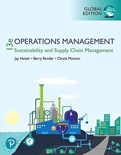 Imagen de archivo de Operations Management: Sustainability and Supply Chain Management, Global Edition a la venta por TextbookRush