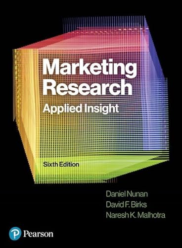 Imagen de archivo de Marketing Research: Applied Insight, 6th Edition a la venta por Monster Bookshop