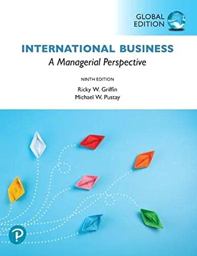 Stock image for International Business: A Managerial Perspective, Global Edition for sale by BooksRun