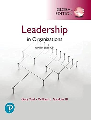 Stock image for Leadership in Organizations, Global Edition for sale by A Team Books