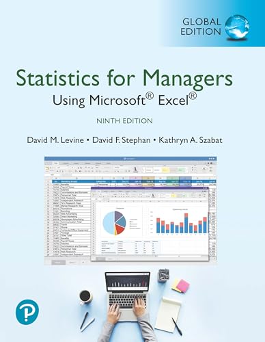 Imagen de archivo de Statistics for Managers Using Microsoft Excel, Global Edition a la venta por medimops
