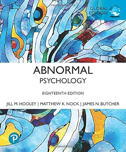 Beispielbild fr ABNORMAL PSYCHOLOGY GLOBAL EDITION zum Verkauf von Monster Bookshop