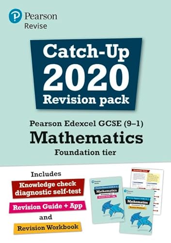 Stock image for Pearson Edexcel GCSE (9-1) Mathematics Foundation tier Catch-up 2020 Revision Pack (REVISE Edexcel GCSE Maths 2015) for sale by Monster Bookshop