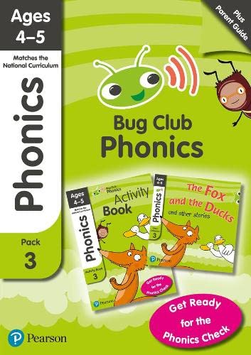 Beispielbild fr Bug Club Phonics Learn at Home Pack 3, Phonics Sets 7-9 for Ages 4-5 (Six Stories + Parent Guide + Activity Book) zum Verkauf von Blackwell's