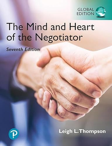 Beispielbild fr The Mind and Heart of the Negotiator [Global Edition] zum Verkauf von Monster Bookshop