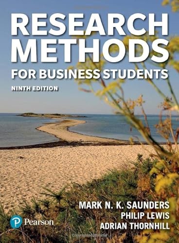 Stock image for Saunders Research Methods 9e 9 ed for sale by GreatBookPrices