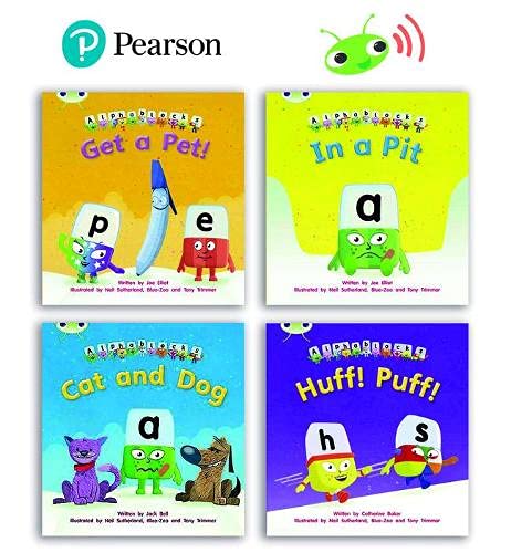 Stock image for Learn to Read at Home with Bug Club Phonics Alphablocks: Phase 2 - Reception Term 1 (4 fiction books) Pack B for sale by Monster Bookshop