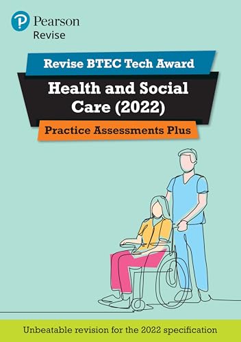 Beispielbild fr Pearson REVISE BTEC Tech Award Health and Social Care 2022 Practice Assessments Plus - 2023 and 2024 exams and assessments: for home learning, 2022 and 2023 assessments and exams zum Verkauf von WorldofBooks