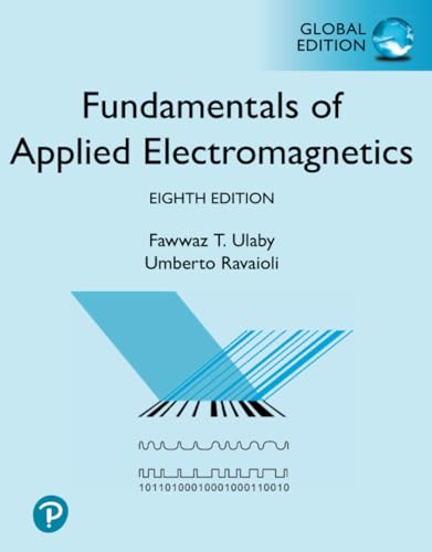 Beispielbild fr Fundamentals of Applied Electromagnetics, Global Edition, 8th edition zum Verkauf von Basi6 International