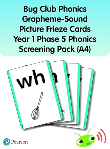 Imagen de archivo de Bug Club Phonics Grapheme-Sound Picture Frieze Cards Year 1 Phase 5 Phonics Screening Pack (A4) a la venta por Blackwell's