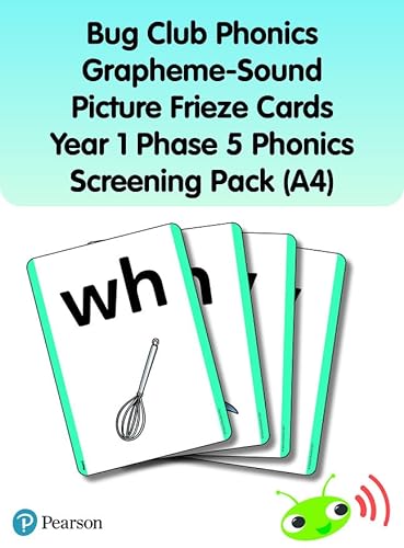 9781292439754: Bug Club Phonics Grapheme-Sound Picture Frieze Cards Year 1 Phase 5 Phonics screening pack (A4) (Phonics Bug)