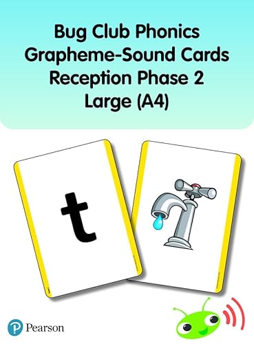 Stock image for Bug Club Phonics Grapheme-Sound Cards Reception Phase 2 Large (a4) for sale by GreatBookPrices