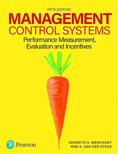 9781292444130: Management Control Systems