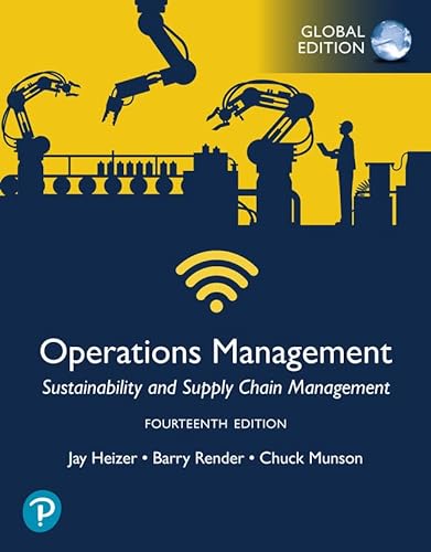 Stock image for Operations Management: Sustainability And Supply Chain Management, Global Edition 14 ed for sale by GreatBookPrices