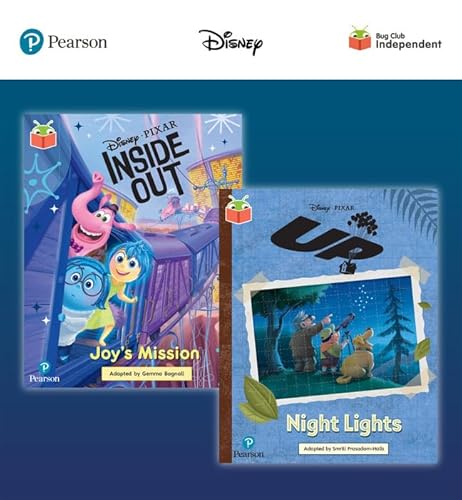 Stock image for Pearson Bug Club Disney Year 2 Pack F, including White and Lime book band readers; Inside Out: Joy's Mission, Up! Night Lights for sale by WorldofBooks