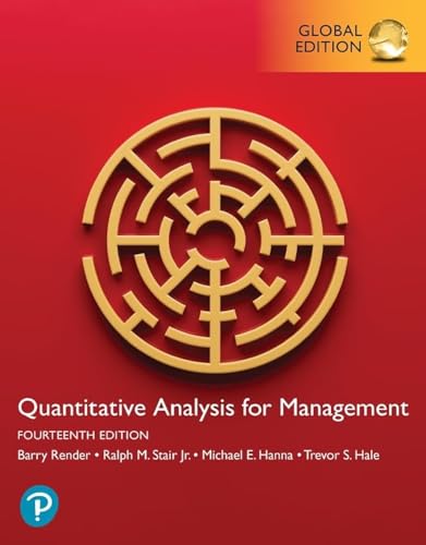 Stock image for Quantitative Analysis for Management 14e GE for sale by Romtrade Corp.
