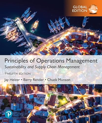 Stock image for Principles of Operations Management: Sustainability and Supply Chain Management, Global Edition for sale by Basi6 International