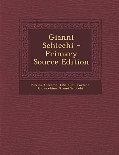 9781293039472: Gianni Schicchi (Italian Edition)