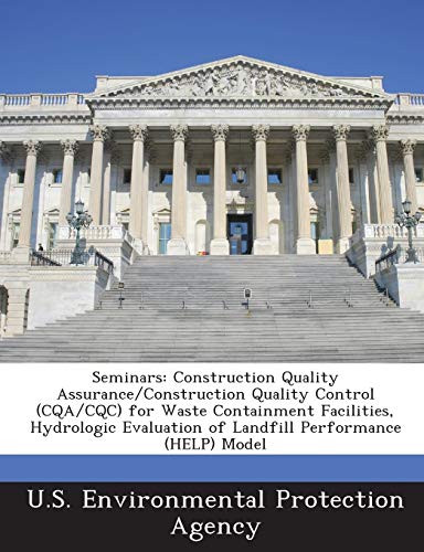 9781293244883: Seminars: Construction Quality Assurance/Construction Quality Control (Cqa/Cqc) for Waste Containment Facilities, Hydrologic Evaluation of Landfill Performance (Help) Model