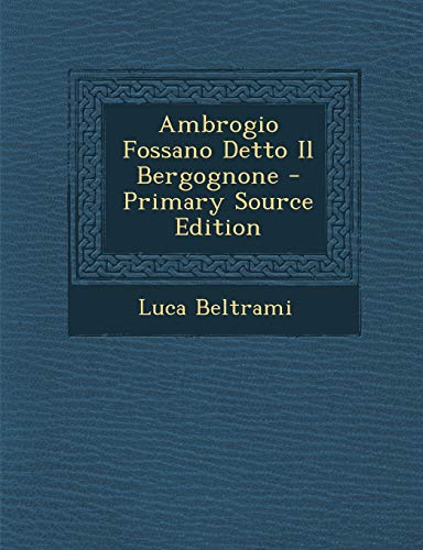 9781293449691: Ambrogio Fossano Detto Il Bergognone
