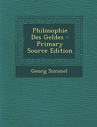 9781293598856: Philosophie Des Geldes