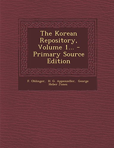 9781293681916: The Korean Repository, Volume 1...