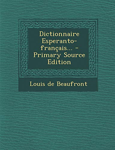 9781293730928: Dictionnaire Esperanto-franais...
