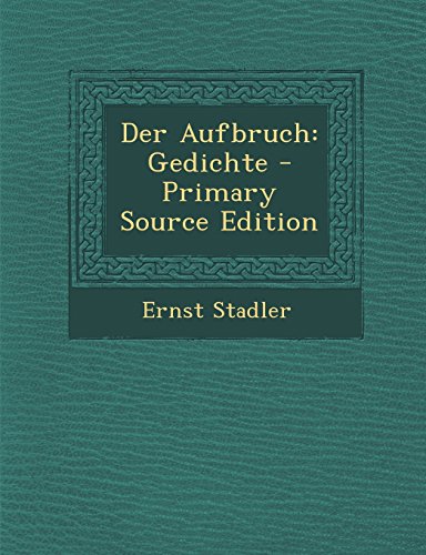 9781293736760: Der Aufbruch: Gedichte