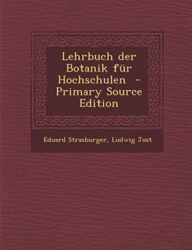 9781293777268: Lehrbuch der Botanik fr Hochschulen