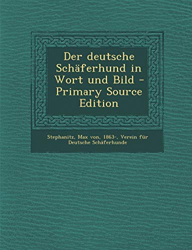 9781293792506: Der deutsche Schferhund in Wort und Bild (German Edition)