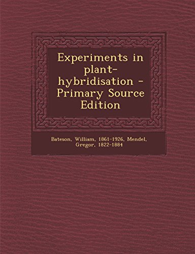 9781293807637: Experiments in plant-hybridisation
