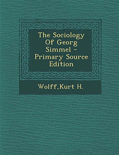 9781293835043: The Sociology Of Georg Simmel