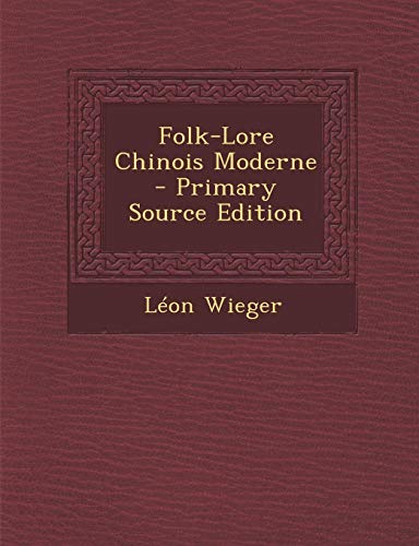 9781293896860: Folk-Lore Chinois Moderne