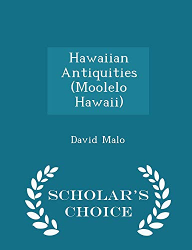 9781293947302: Hawaiian Antiquities (Moolelo Hawaii) - Scholar's Choice Edition