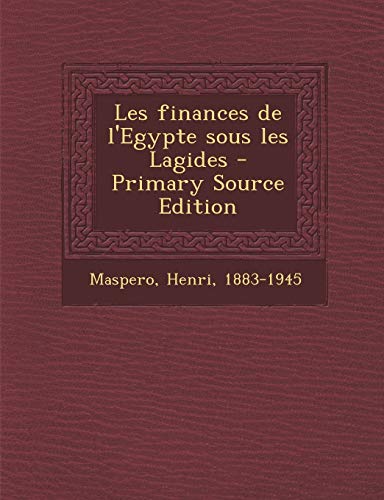 9781294050964: Les finances de l'Egypte sous les Lagides