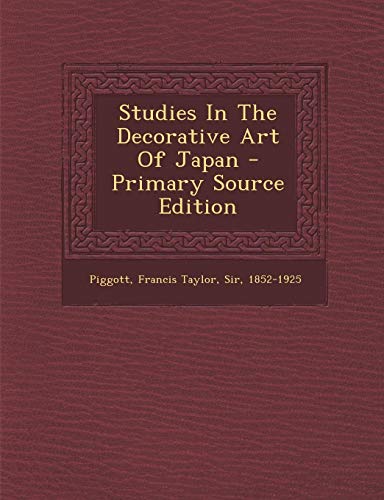 9781294077565: Studies in the Decorative Art of Japan