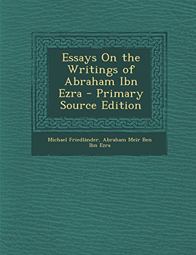 9781294427483: Essays On the Writings of Abraham Ibn Ezra