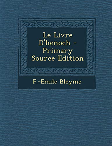 9781294819851: Le Livre D'henoch