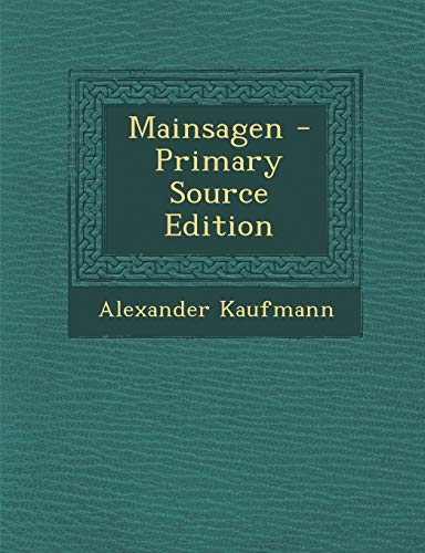9781295093663: Mainsagen - Primary Source Edition