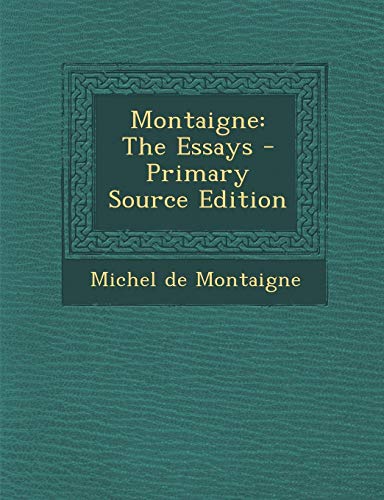 9781295418473: Montaigne: The Essays