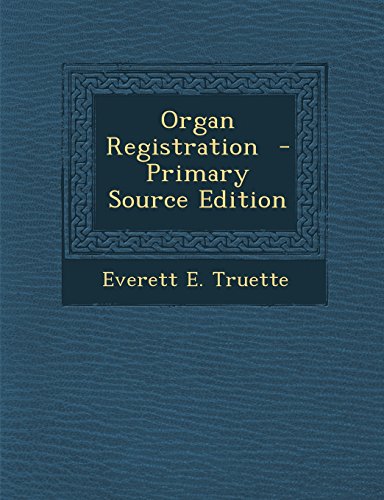 9781295495412: Organ Registration