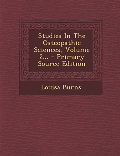 Stock image for Studies in the Osteopathic Sciences, Volume 2. for sale by Buchpark