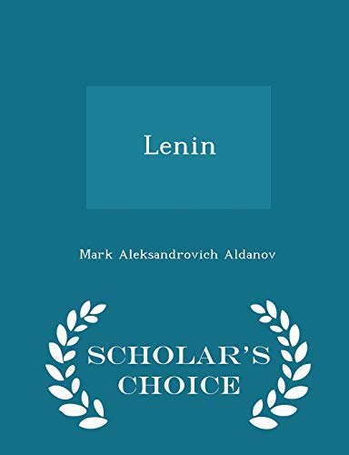 9781296142025: Lenin - Scholar's Choice Edition