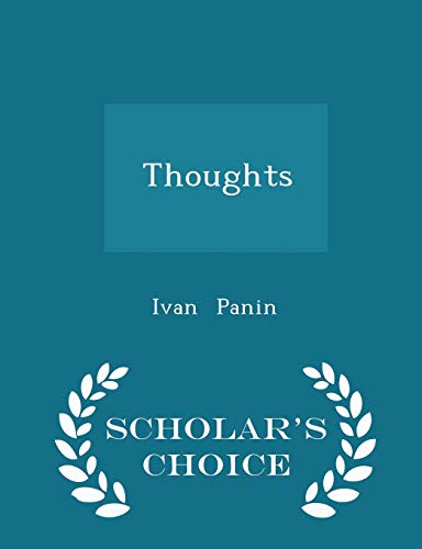 9781297123009: Thoughts - Scholar's Choice Edition
