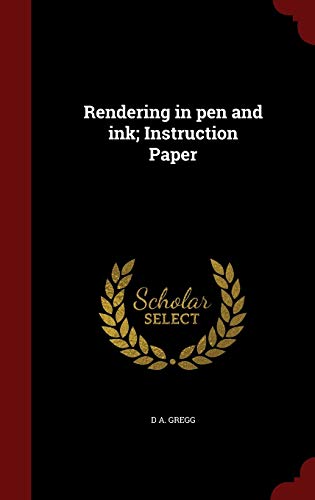 Stock image for Rendering in pen and ink; Instruction Paper for sale by Hippo Books