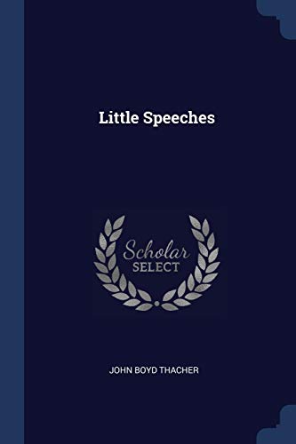 Stock image for Little Speeches for sale by Lucky's Textbooks