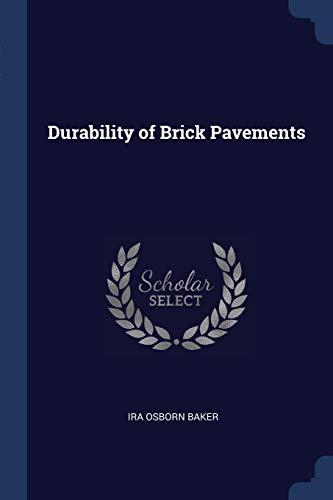 9781297781391: Durability of Brick Pavements