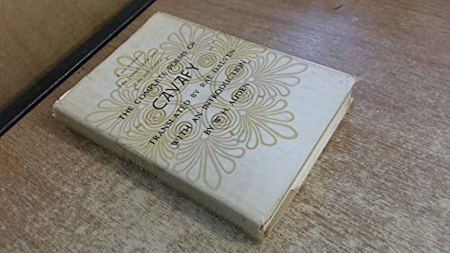 Beispielbild fr The Complete Poems of Cavafy: A new Translation of the Foremost Greek Poet of the 20th Century zum Verkauf von Wonder Book