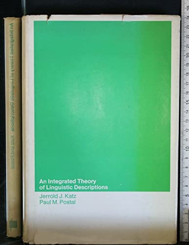 Beispielbild fr An Integrated Theory of Linguistic Descriptions (Research Monograph 26) zum Verkauf von ThriftBooks-Atlanta